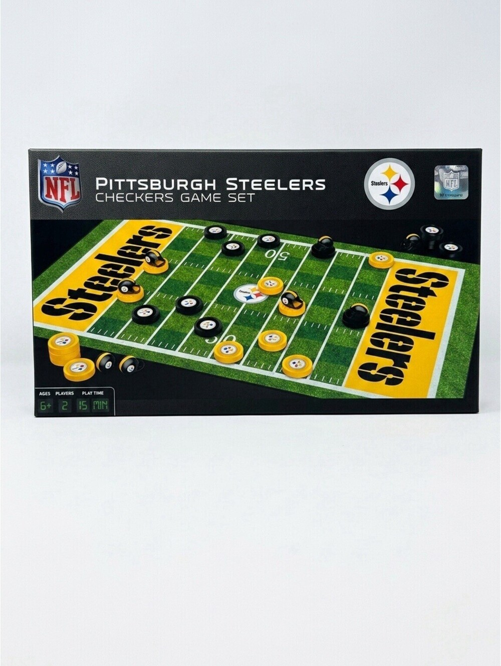 Pittsburgh Steelers NFL Checkers Game Set